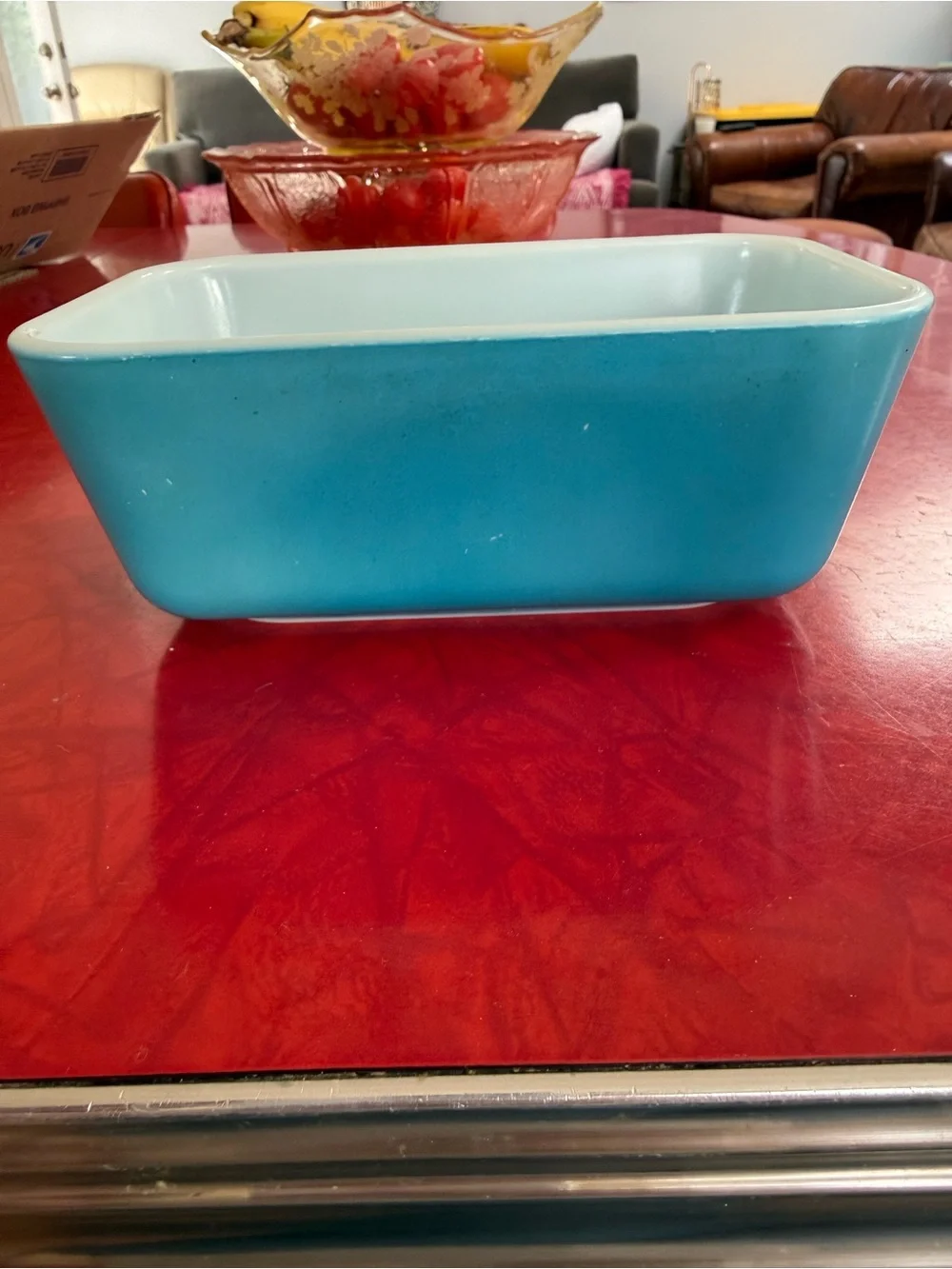 Pyrex Blue Rectangular Glass Baking Dish 38